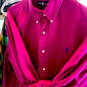 Rare! Fuchsia Polo Ralph Lauren button down